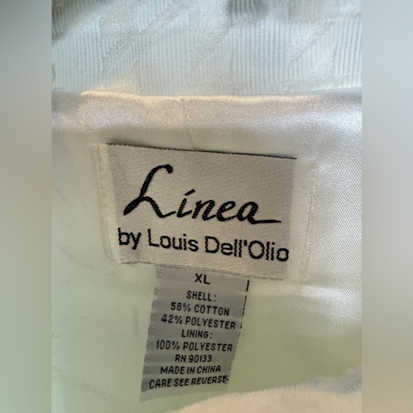 New without tags Linea by Louis Dell Olio white jacket. Size XL - Picture 4 of 14